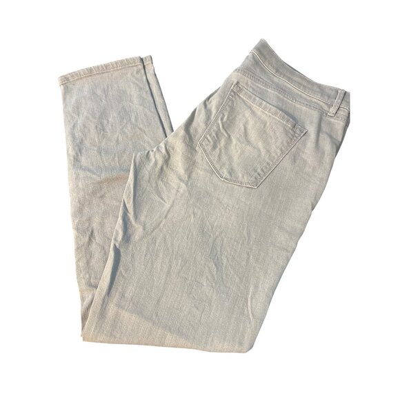 Loft Modern Skinny Light Gray Denim Jeans 31/12 Womens 5 Pocket Belt Loops - Picture 3 of 4